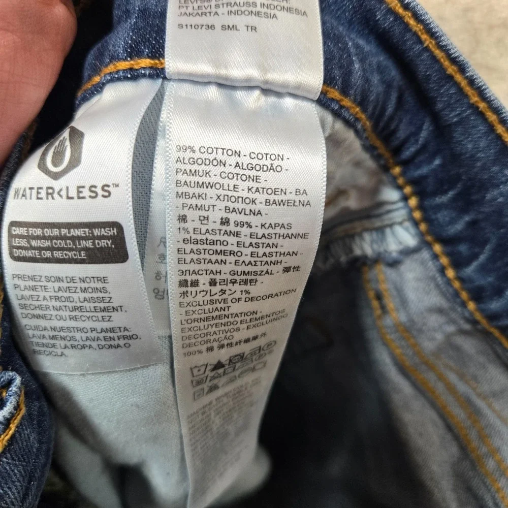 Levis 527 Jeans Mens 32x30 (fit 32x29) Blue stretch Slim Boot bootcut